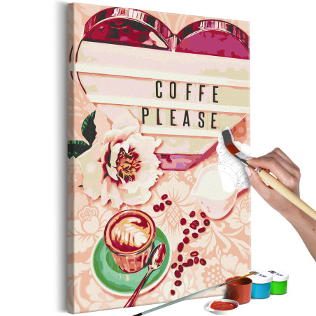 Pictatul pentru recreere Coffee Please 40 x 60 cm-01