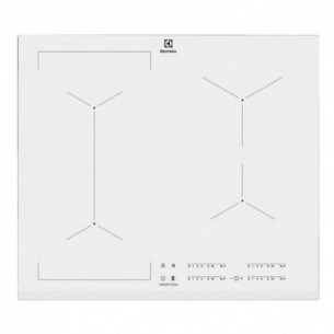 Plita inductie Bridge Electrolux, Booster, Timer electronic, Functie pauza, Functie punte, Alb, 600 mm.