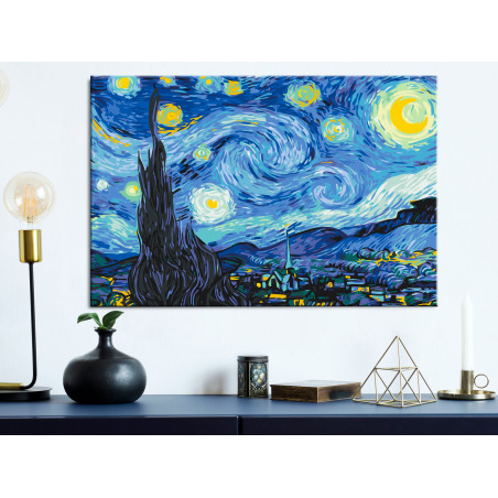 Pictatul pentru recreere Van Gogh's Starry Night 60 x 40 cm-01