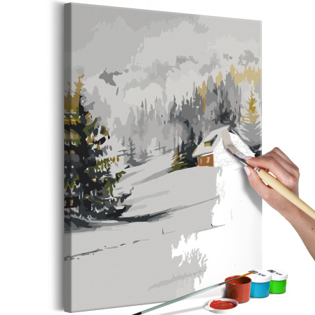Pictatul pentru recreere Winter Cottage 40 x 60 cm-01