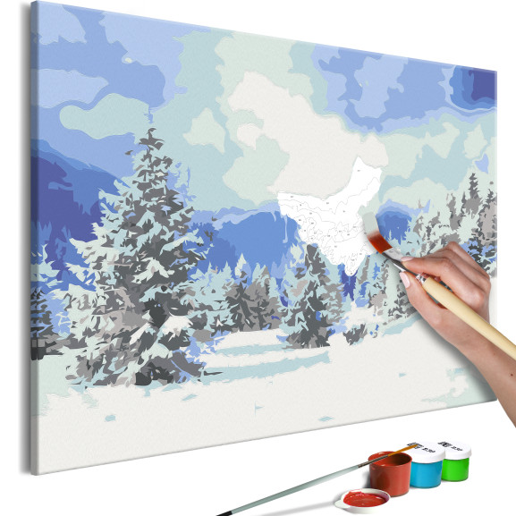 Pictatul pentru recreere Snow Christmas Trees