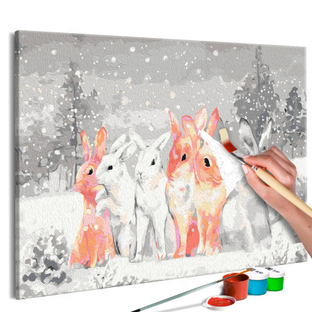 Pictatul pentru recreere Winter Bunnies 60 x 40 cm-01