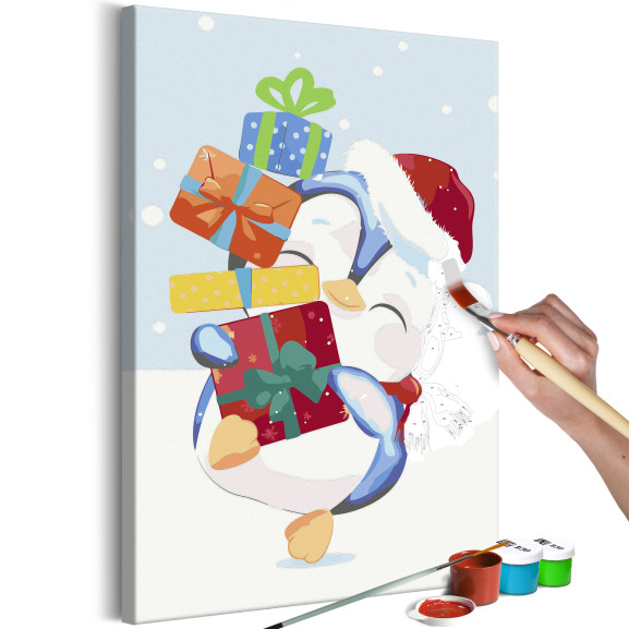 Pictatul pentru recreere Penguin With a Gift