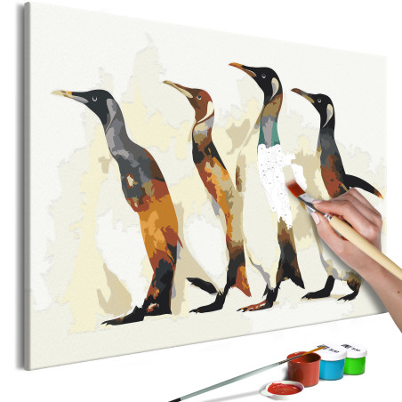 Pictatul pentru recreere Penguin Family 60 x 40 cm-01