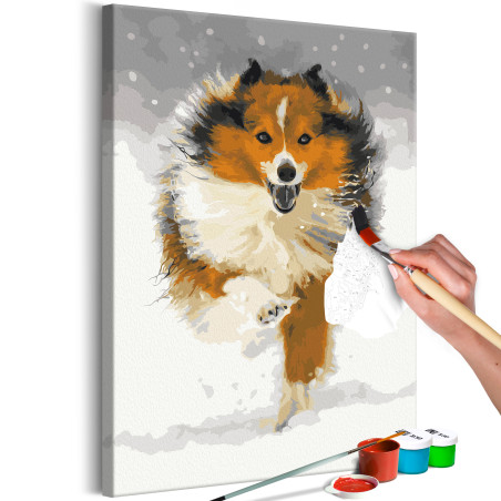 Pictatul pentru recreere Running Dog 40 x 60 cm-01