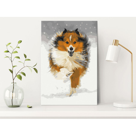 Pictatul pentru recreere Running Dog 40 x 60 cm-01