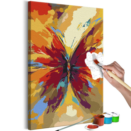 Pictatul pentru recreere Multicolored Butterfly 40 x 60 cm-01