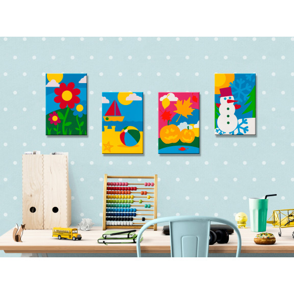 Pictatul pentru recreere four seasons 44 x 16.5 cm