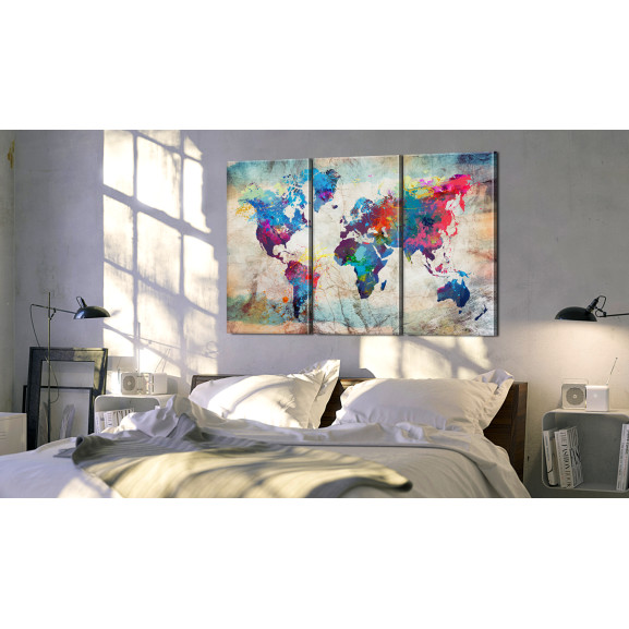 Tablou world maps: modern style