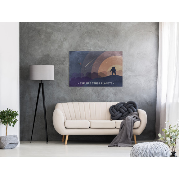 Tablou Explore Other Planets (1 Part) Wide 60 x 40 cm