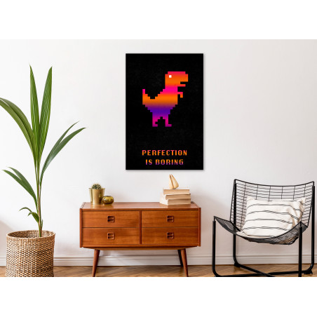 Tablou Perfection Is Boring (1 Part) Vertical 40 x 60 cm-01