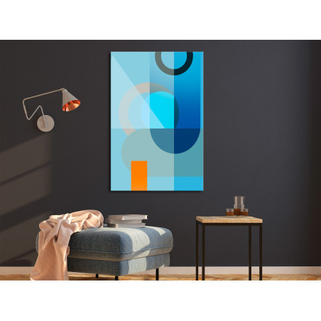 Tablou Blue Surface (1 Part) Vertical 40 x 60 cm-01