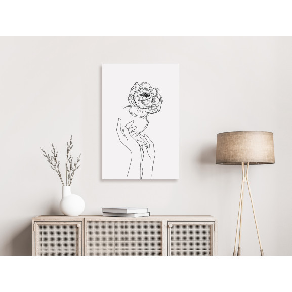 Tablou Delicate Flower (1 Part) Vertical 40 x 60 cm