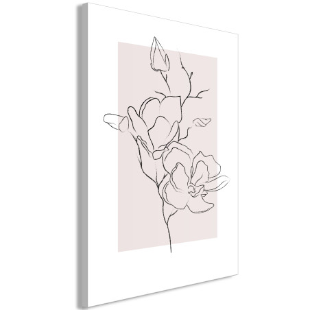 Tablou Creamy Magnolia (1 Part) Vertical 40 x 60 cm-01