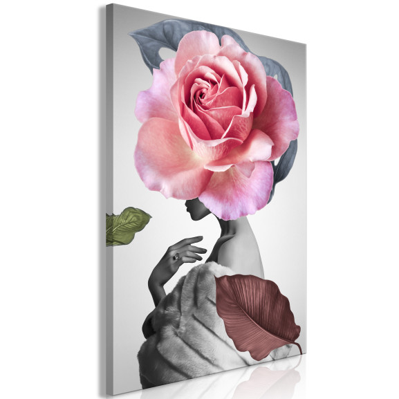Tablou Rose and Fur (1 Part) Vertical 40 x 60 cm