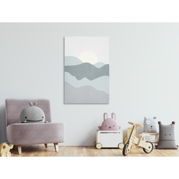 Tablou sun over mountains (1 part) vertical 40 x 60 cm