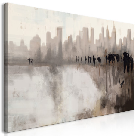 Tablou City in the Rain (1 Part) 70 x 35 cm-01