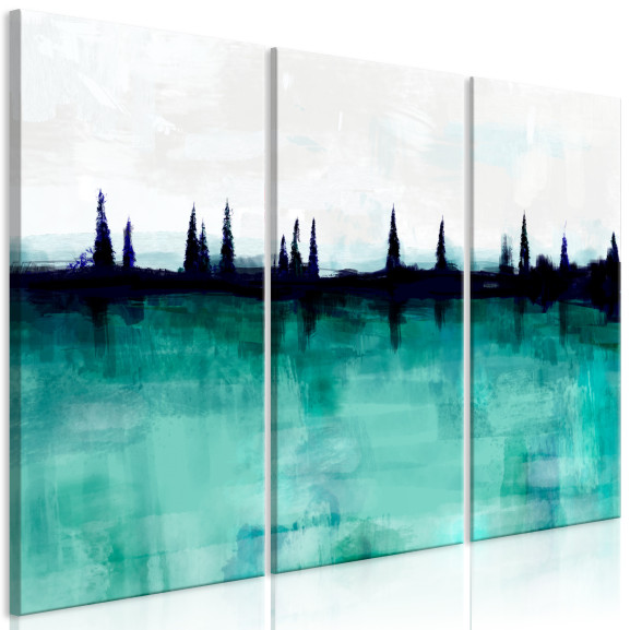 Tablou Mountain Lake (3 Parts) 90 x 60 cm