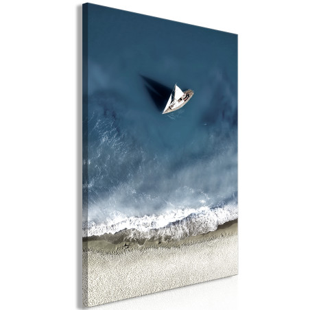 Tablou Yacht at Sea (1 Part) Wide 60 x 90 cm-01