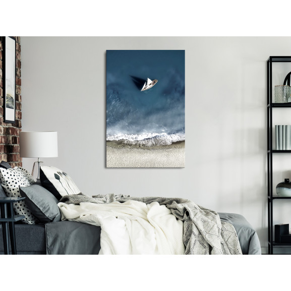 Tablou yacht at sea (1 part) wide 60 x 90 cm