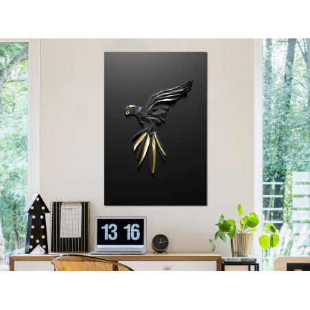 Tablou Black Parrot (1 Part) Vertical 40 x 60 cm-01