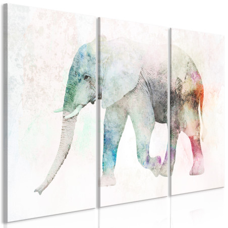 Tablou Painted Elephant (3 Parts)-01