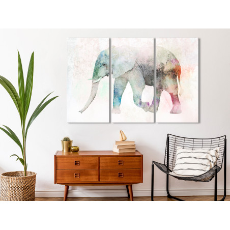 Tablou Painted Elephant (3 Parts)-01