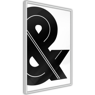 Poster Ampersand (Black and White)