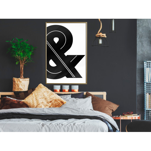 Poster Ampersand (Black and White)