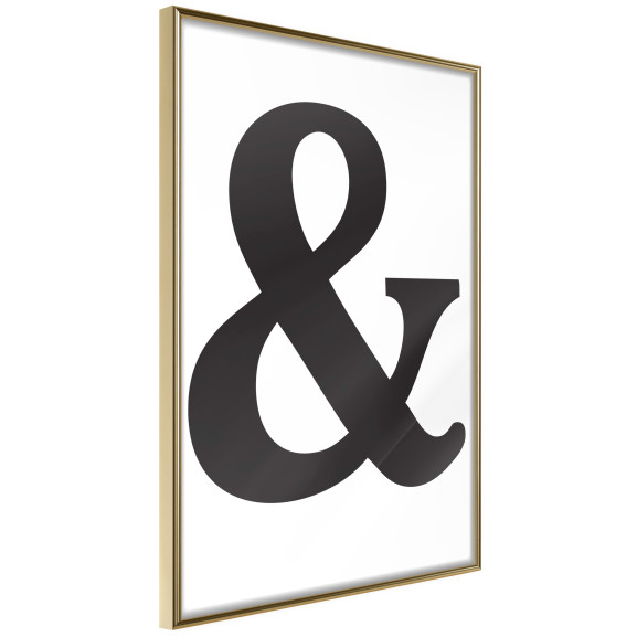 Poster Ampersand (Black)