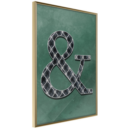 Poster Ampersand on Green Background-01