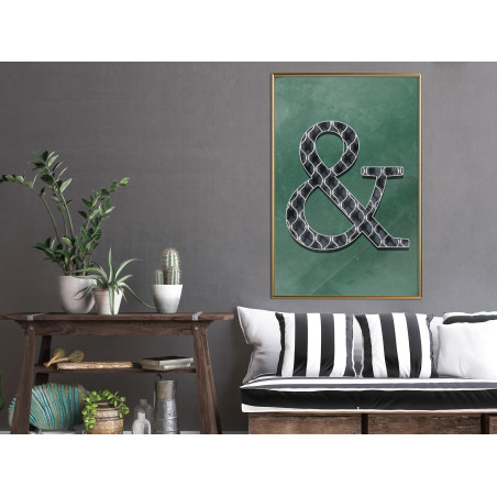Poster Ampersand on Green Background-01