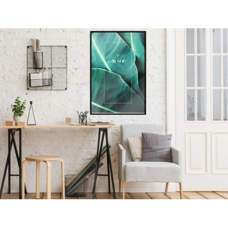 Poster Banana Leaves with a Message (Green)-01