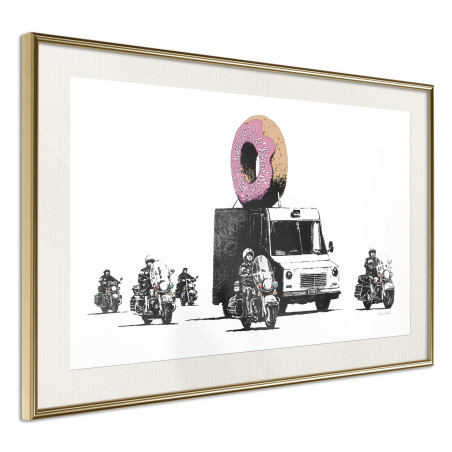 Poster Banksy: Donuts (Strawberry)-01
