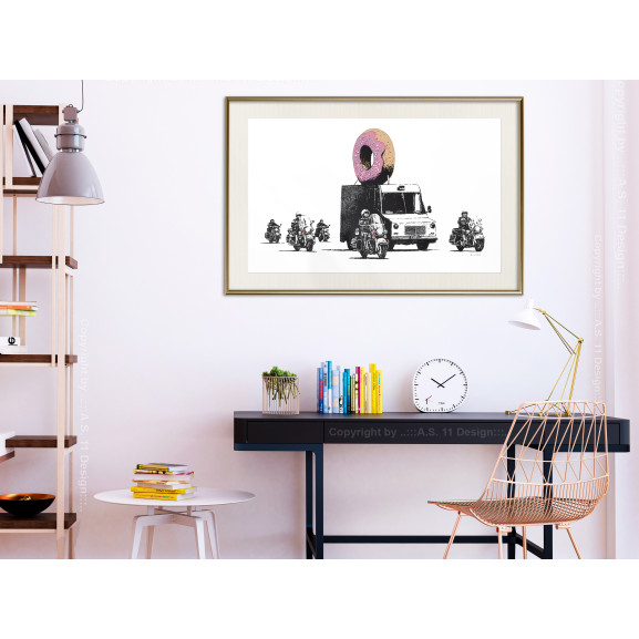 Poster Banksy: Donuts (Strawberry)