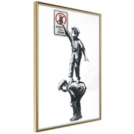 Poster Banksy: Graffiti Is a Crime-01