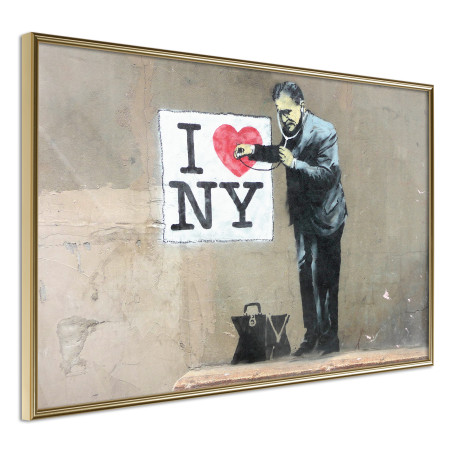 Poster Banksy: I Heart NY-01