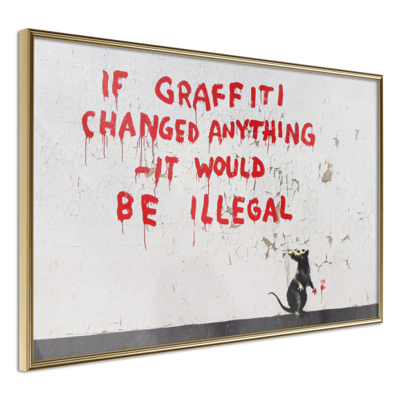 Poster Banksy: If Graffiti Changed Anything