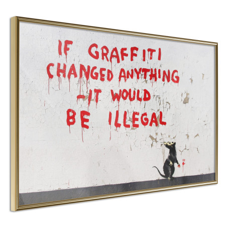 Poster Banksy: If Graffiti Changed Anything-01