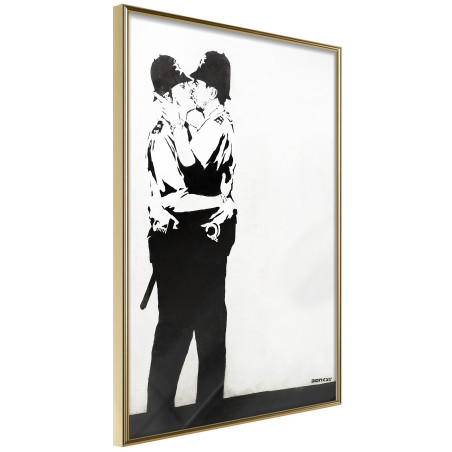 Poster Banksy: Kissing Coppers II-01