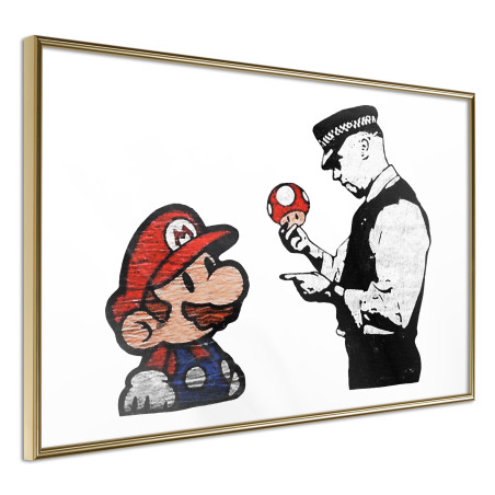 Poster Banksy: Mario and Copper-01