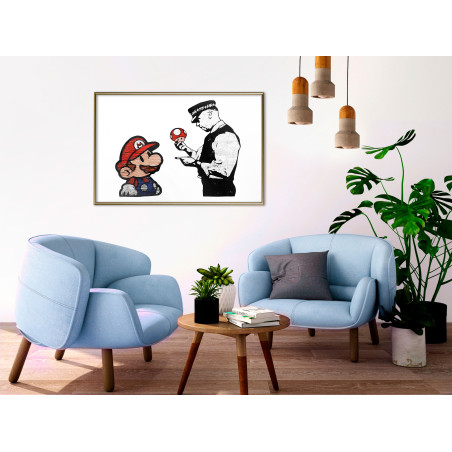 Poster Banksy: Mario and Copper-01