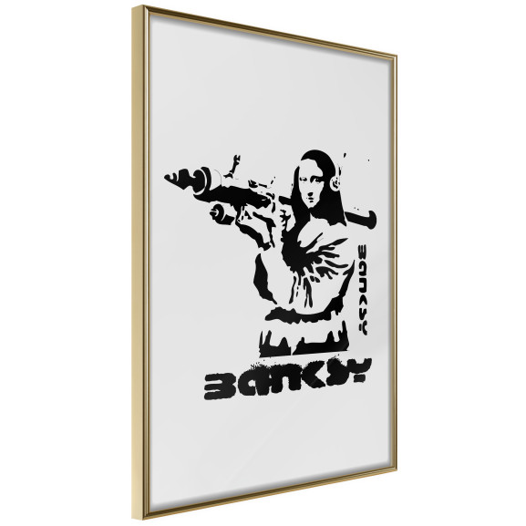 Poster Banksy: Mona Lisa with Bazooka I