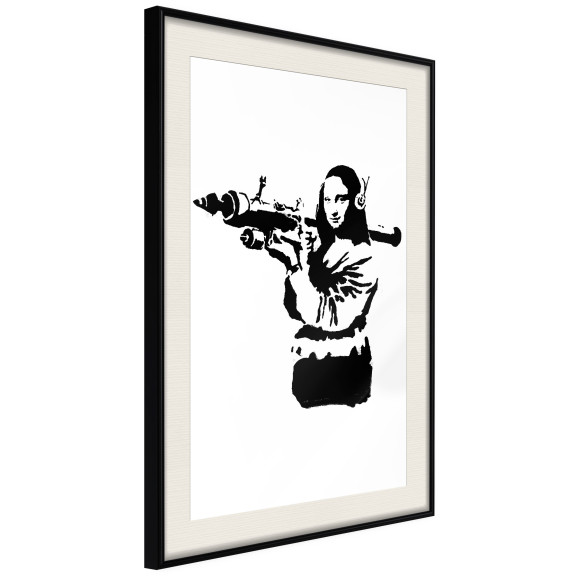 Poster Banksy: Mona Lisa with Bazooka II