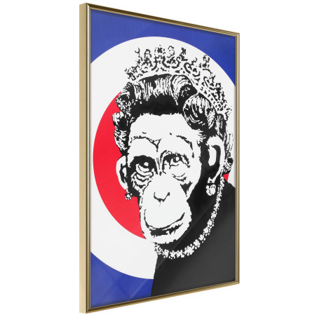Poster Banksy: Monkey Queen-01