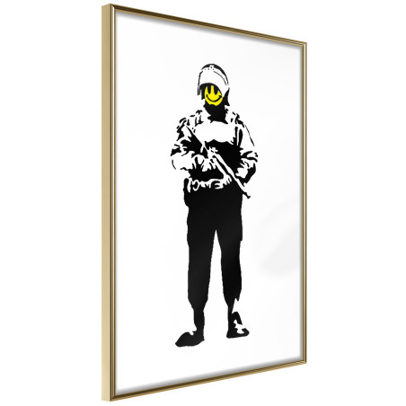 Poster Banksy: Smiling Copper-01