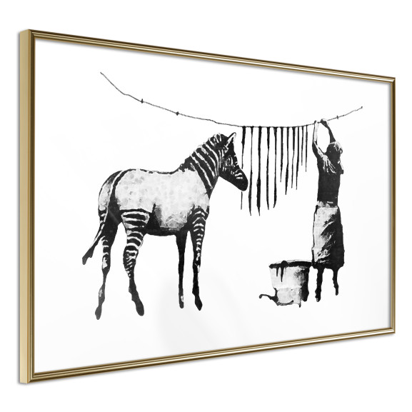 Poster Banksy: Washing Zebra Stripes