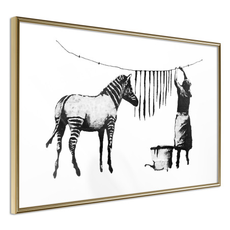 Poster Banksy: Washing Zebra Stripes-01