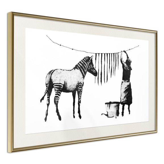 Poster Banksy: Washing Zebra Stripes
