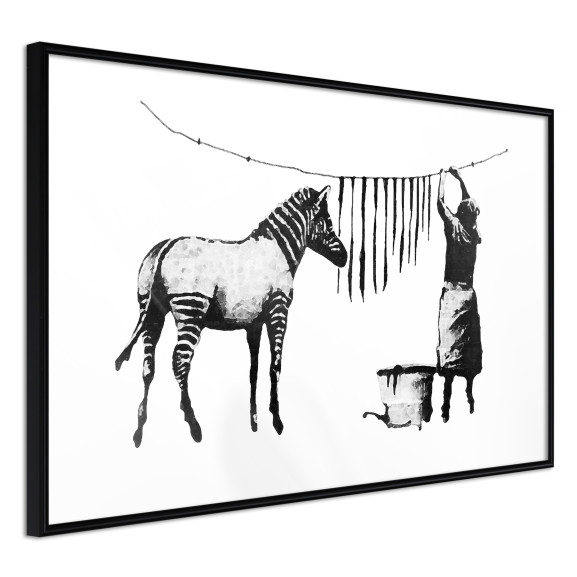 Poster Banksy: Washing Zebra Stripes